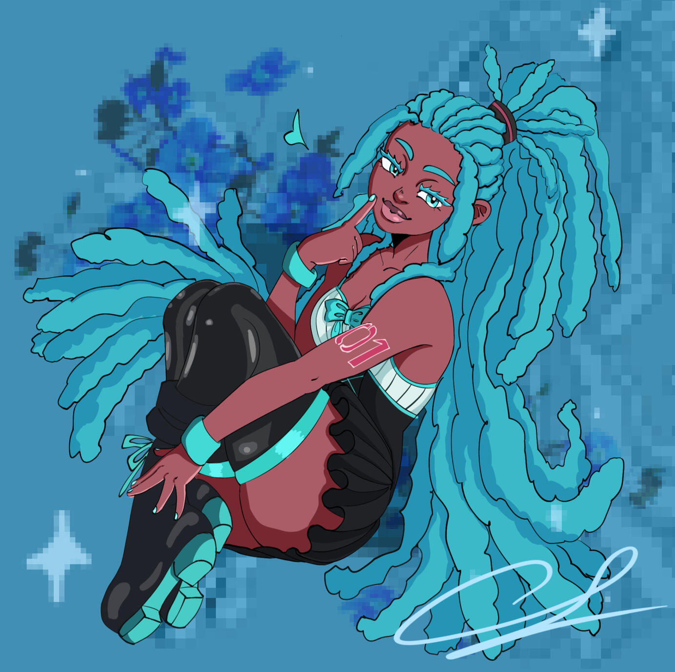 Freeform miku by @l33oh on X